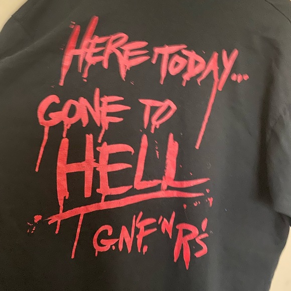 Vintage 90s Guns N Roses 🌹 ALL OVER PRINT SHIRT - Picture 5 of 7